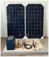 2 panel kit solar laboratory refrigerator