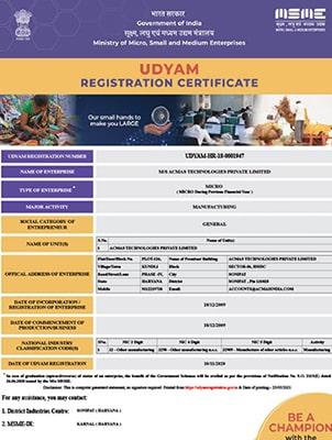 Udyam Certification