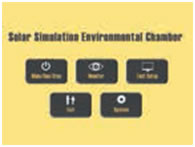 main touch screen display solar spectrum test chamber walk in